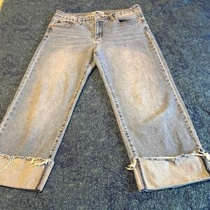 S.O.N.G. Jeans with Wide Cuff. Wide Leg. Size 9/10?
